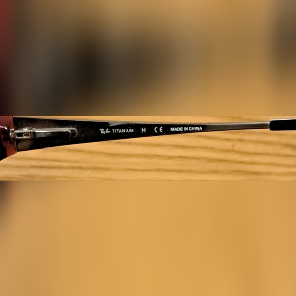 Ray Ban RB5136 Burgundy Titanium Lightweight Unisex Reading Eye Glasses Frames - Picture 6 of 7